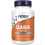 Bottle of NOW GABA supplement