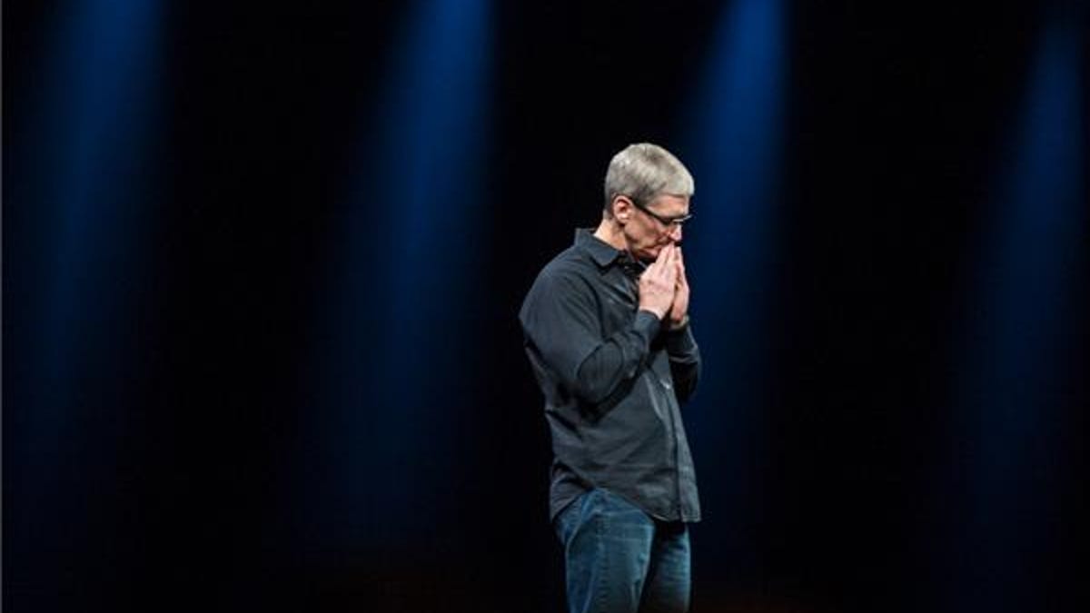 Apple CEO Tim Cook at WWDC 2012.