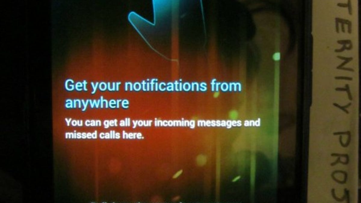 Motorola Droid Razr running Ice Cream Sandwich