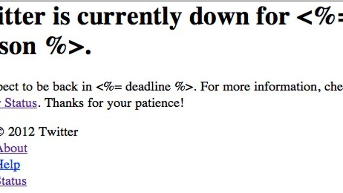 What visitors are currently seeing on Twitter's homepage.