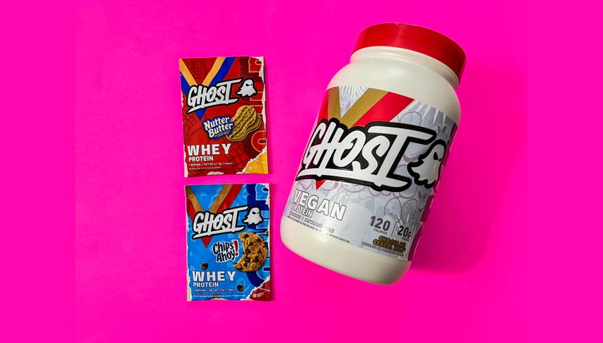 Ghost whey and vegan protein powders