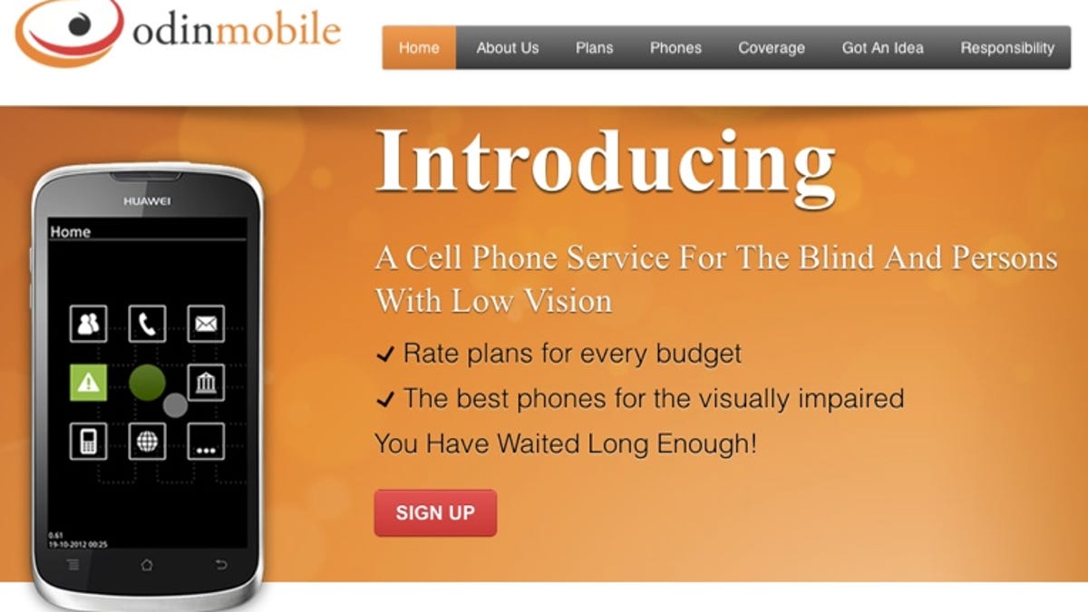 Odin Mobile Web site