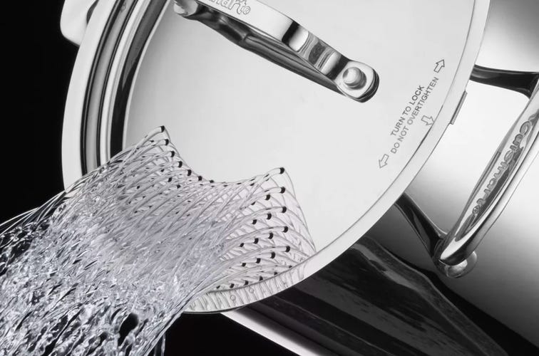 Pasta pot with drainer lid