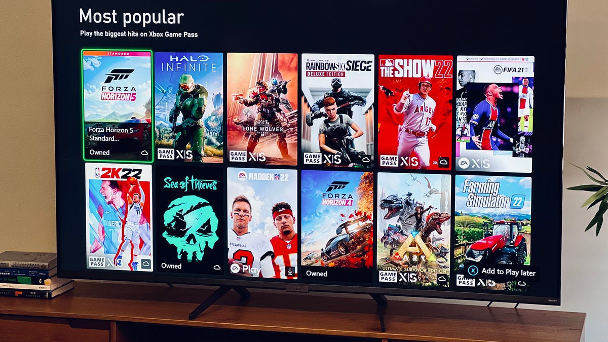 Xbox Game Pass on an Xbox Series S