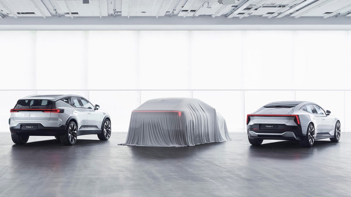 Polestar 3 SUV, 4 Crossover Coupe and 5 Sedan Teaser