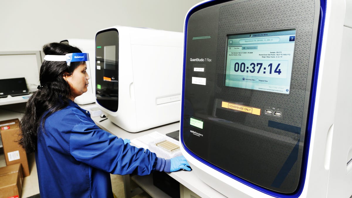 LabCorp COVID-19 test laboratory.