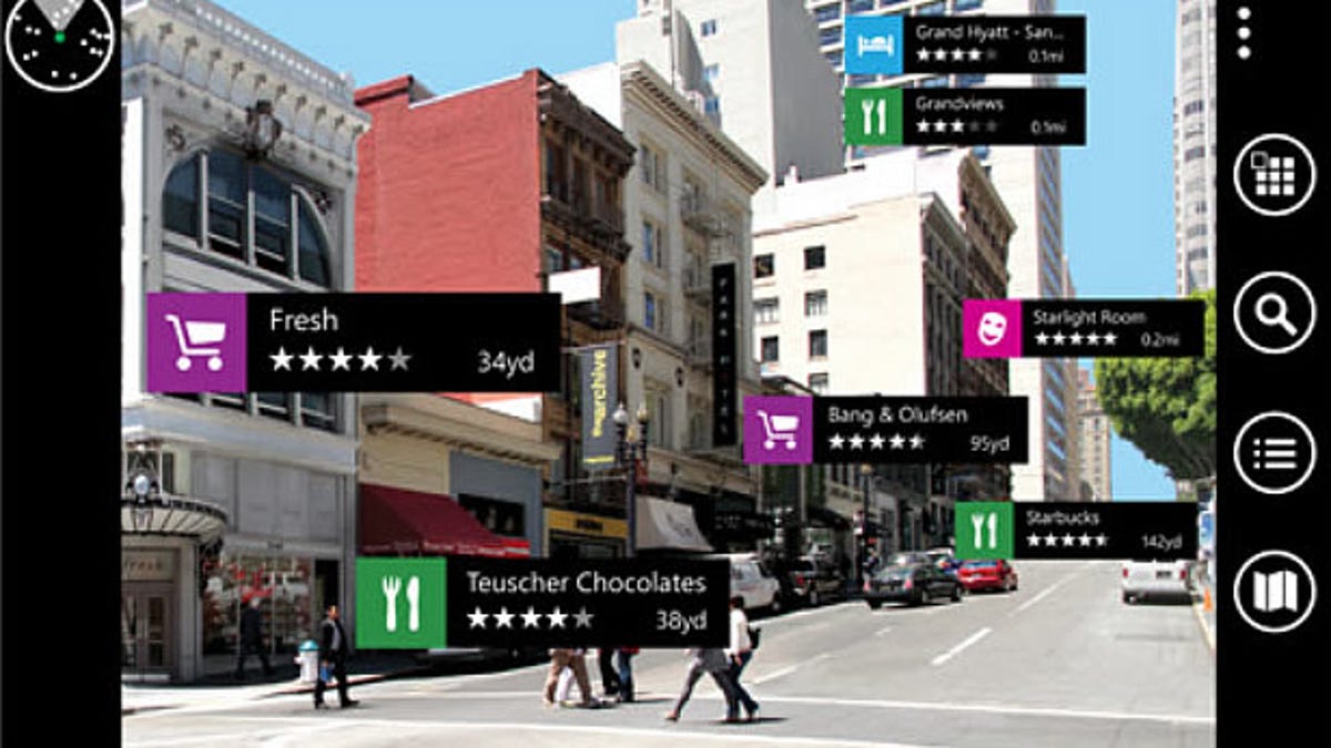 Nokia's City Lens in action.