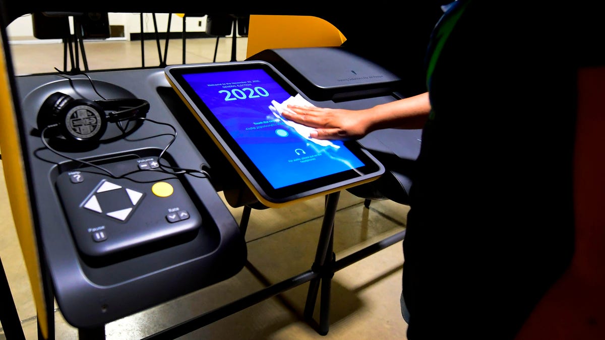 Election 2020 voting machine