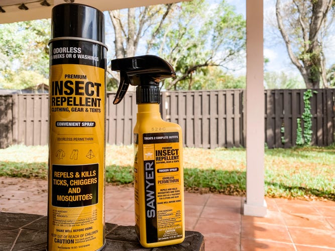 Sawyer permethrin aerosol and pump spray insect repellent