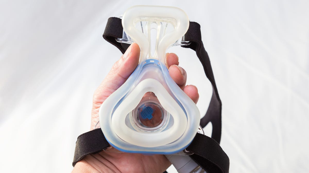 A sleep therapy mask