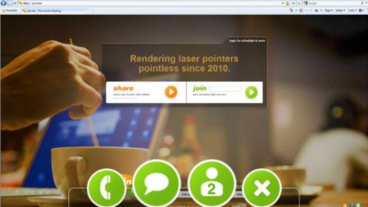 Share another person's desktop with the free Join.me app for iOS.