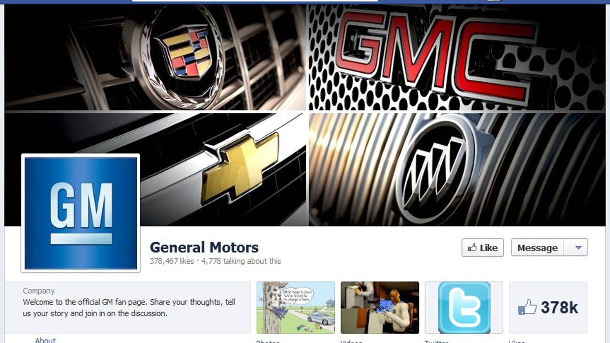 GM on Facebook