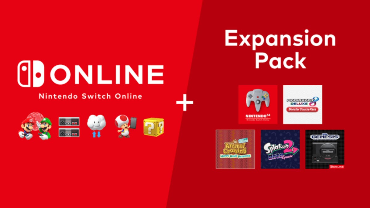 A switch online promo including the expansion pack