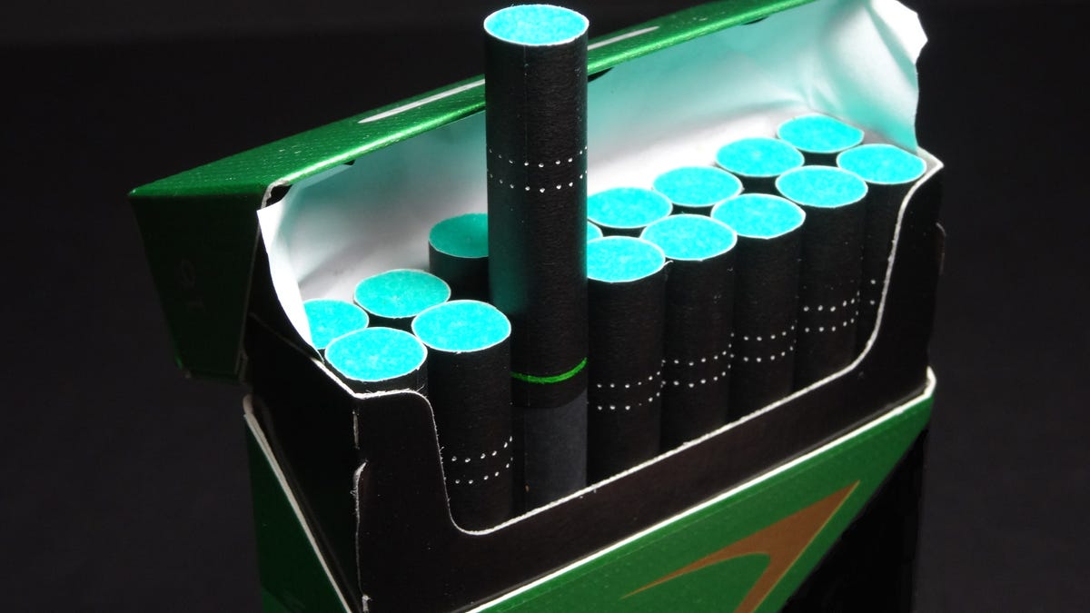 A package of menthol cigarettes