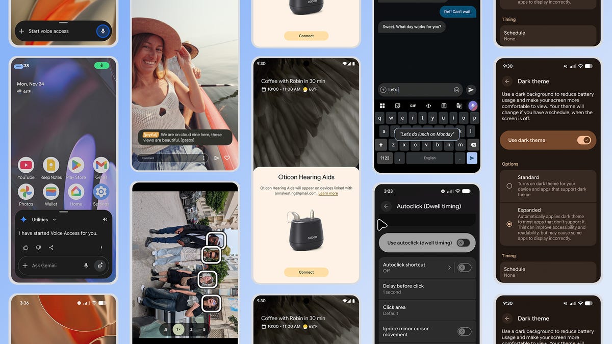 Android accessibility features