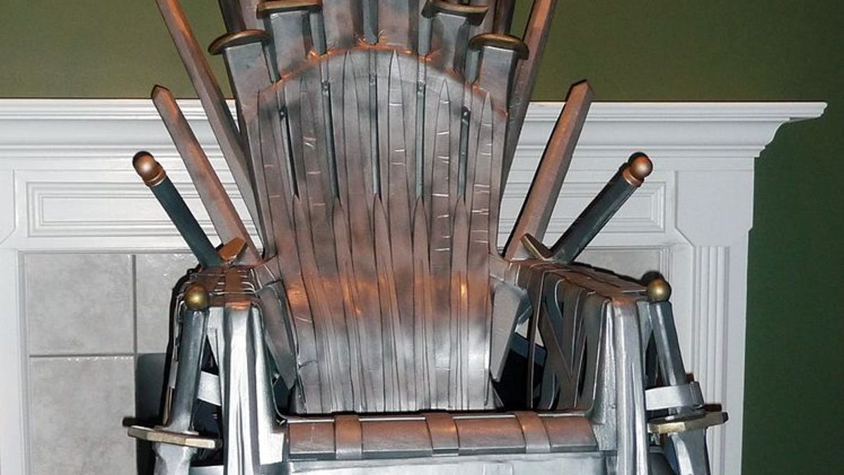 Iron Throne made from plastic chair