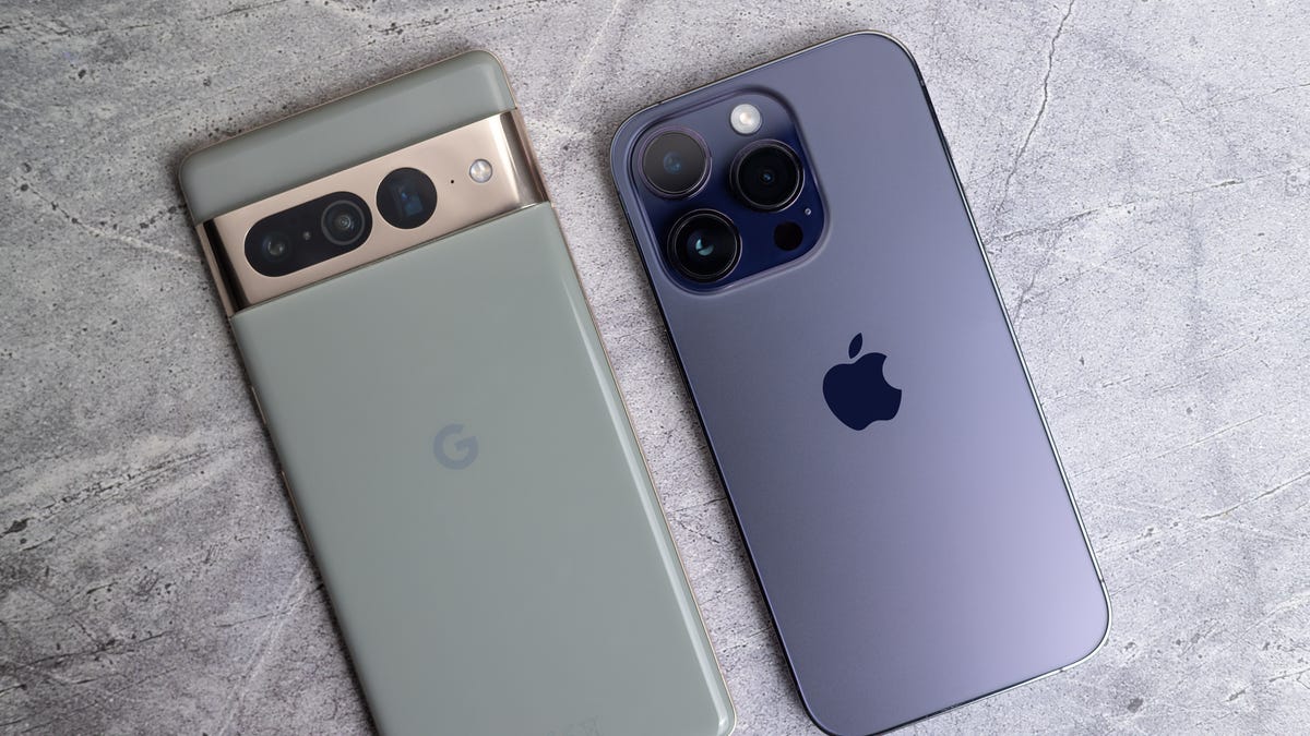 Pixel 7 Pro and iPhone 14 Pro