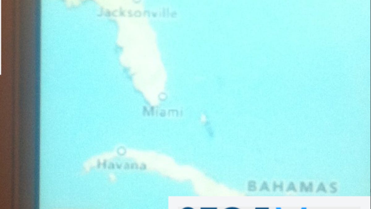 A purported shot of the new Maps app interface.