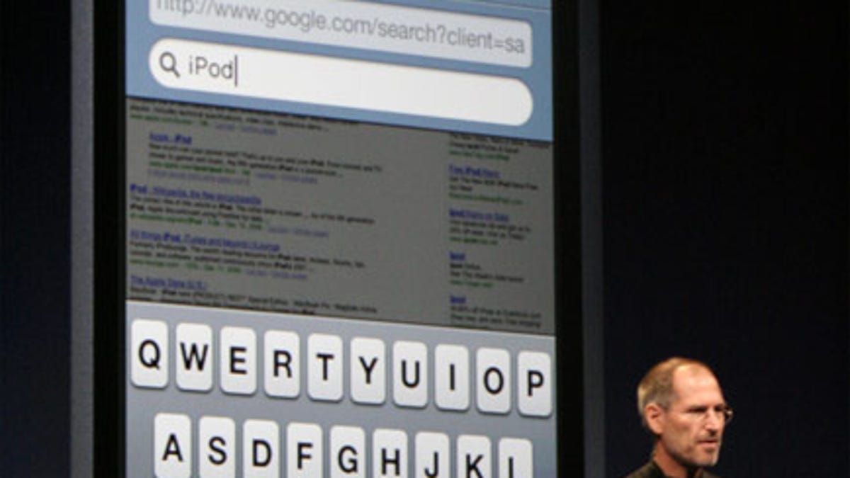 Steve Job introducing the iPod Touch.