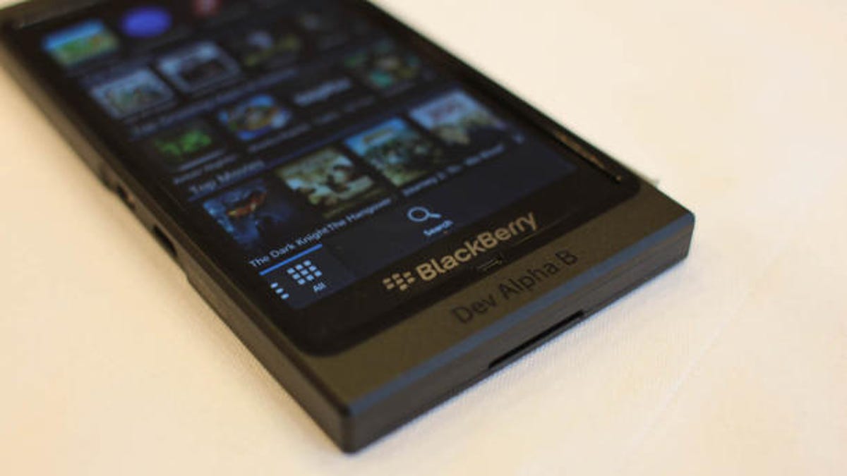 A developer's unit running BlackBerry 10