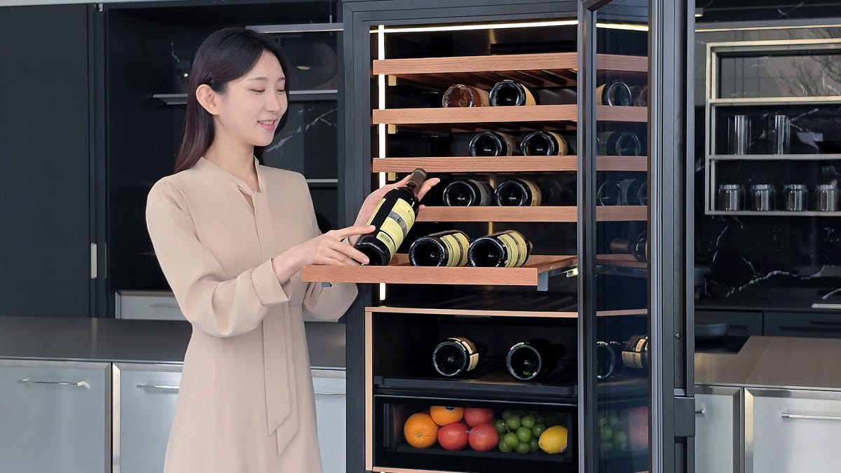 Samsung AI wine refrigerator