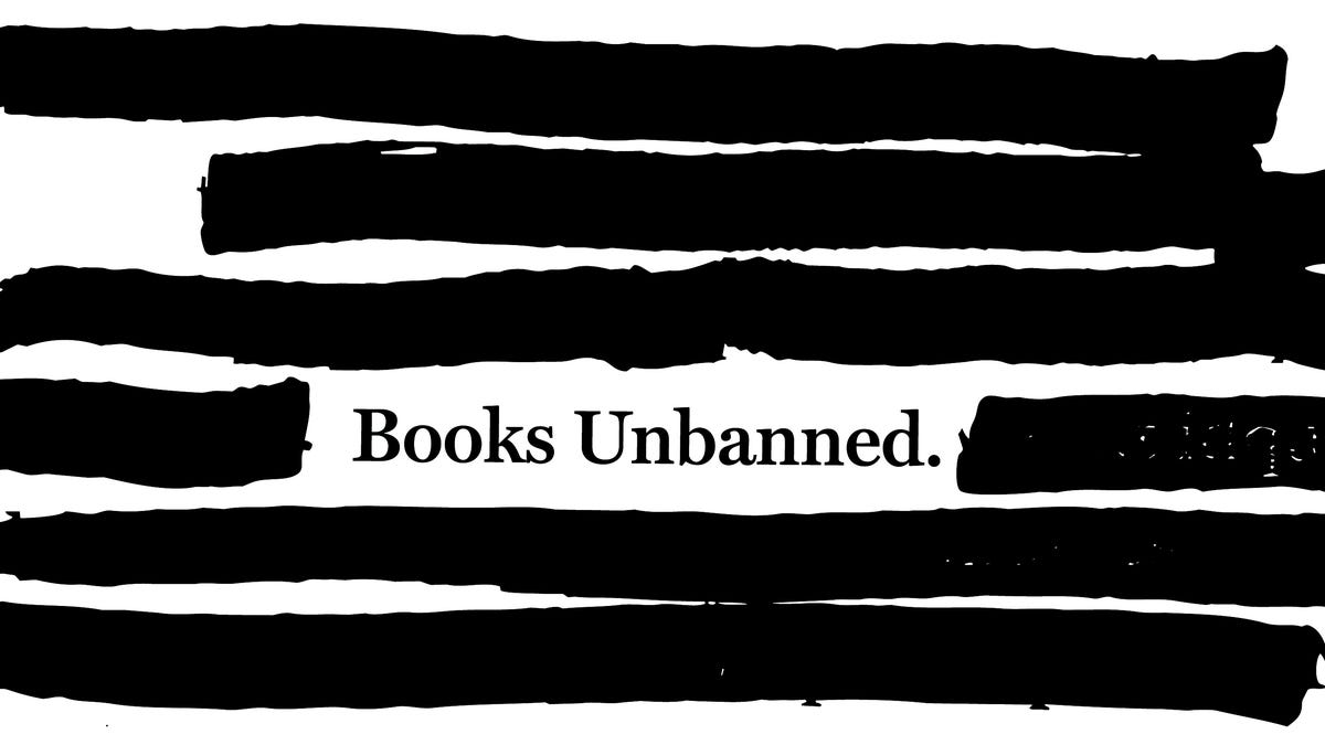 Books Unbanned art from the Brooklyn Public Library