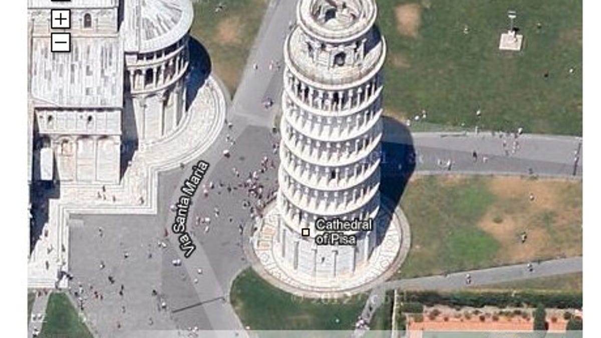 The new look at the Leaning Tower of Pisa.