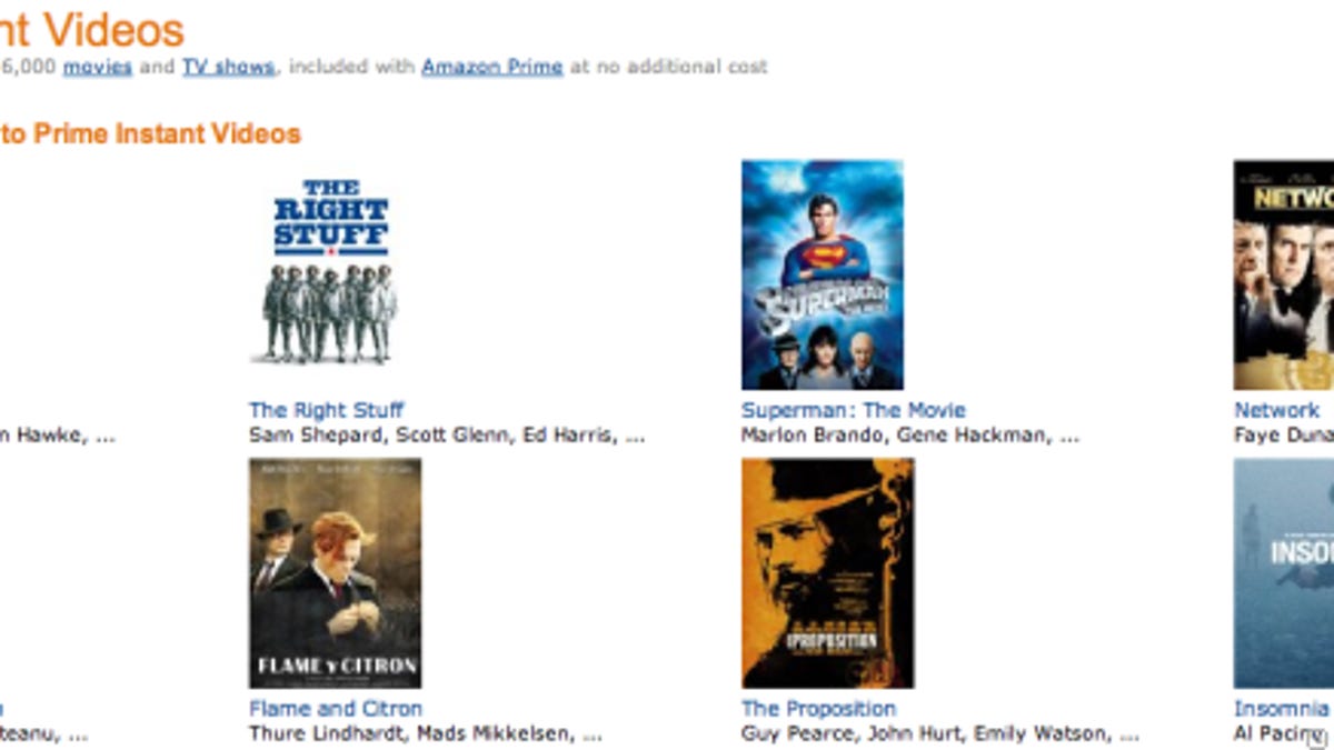 Amazon Instant Video now has 9,000 videos available.