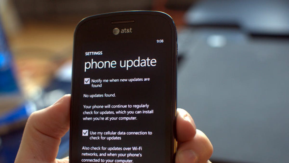 A Windows Phone 7 device