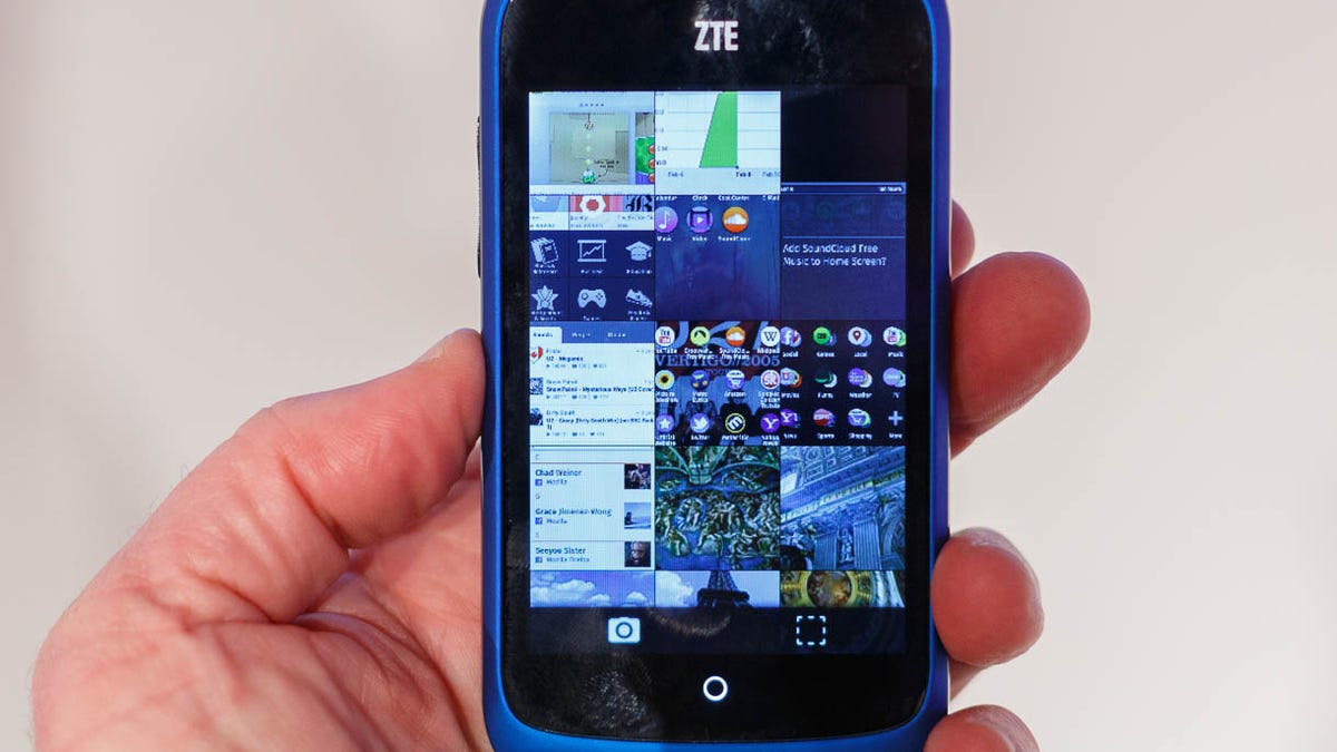 Firefox OS runs on the ZTE Open in a demonstration at Mobile World Congress in February 2013.