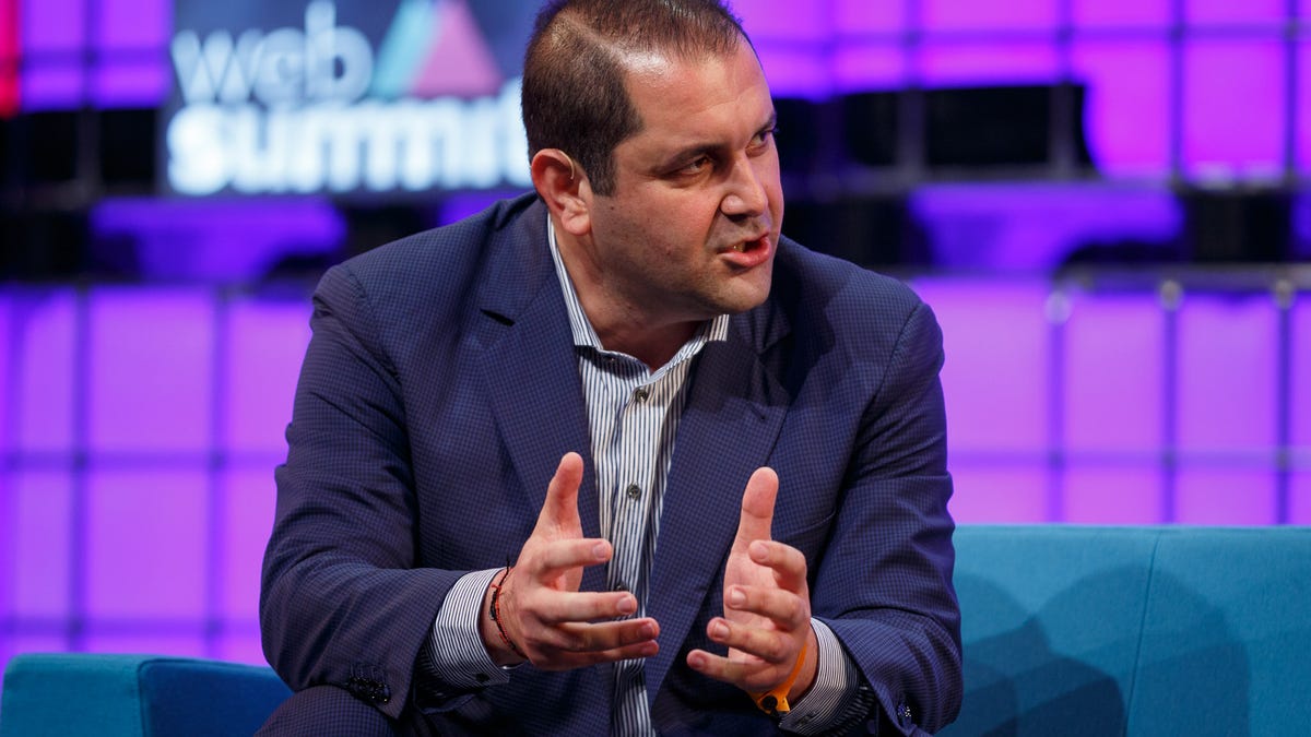 Hyperloop Technologies co-founder Shervin Pishevar speaks at Web Summit 2015.