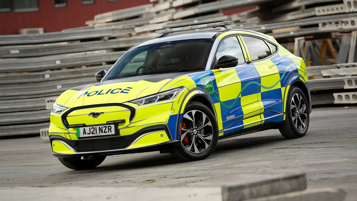 Ford Mustang Mach-E UK Police Car Concept - front