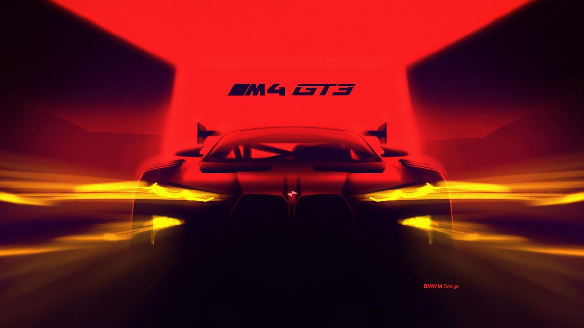 BMW M4 GT3 race car teaser