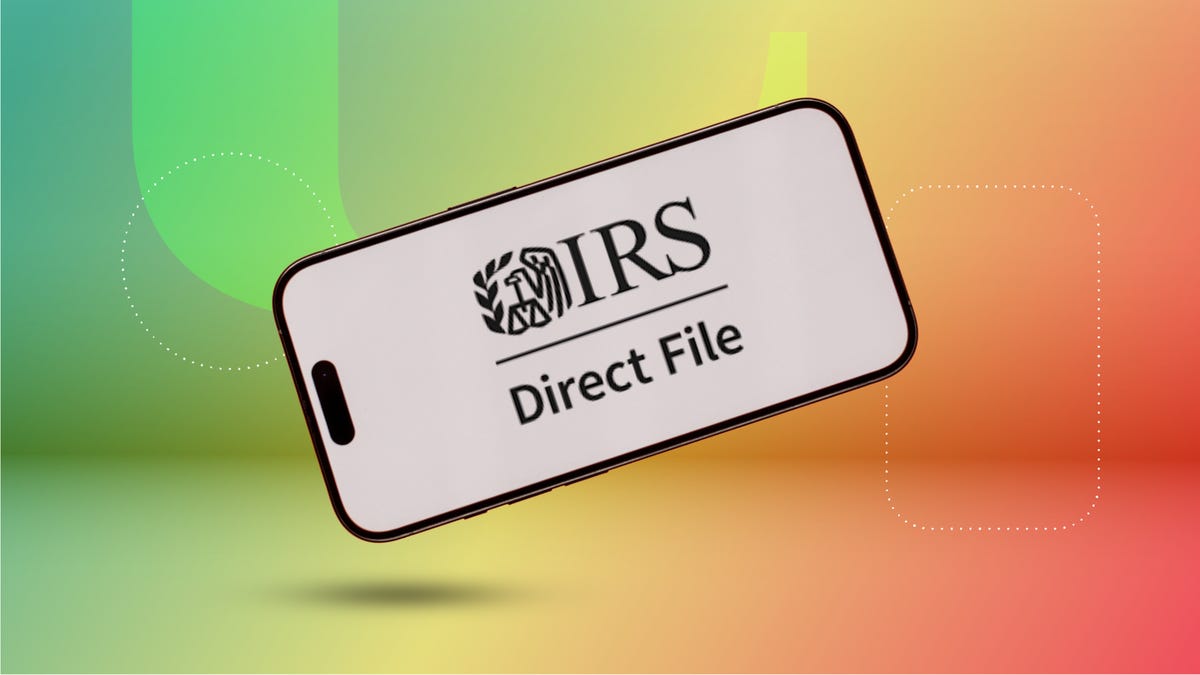 IRS Direct File logo on smartphone