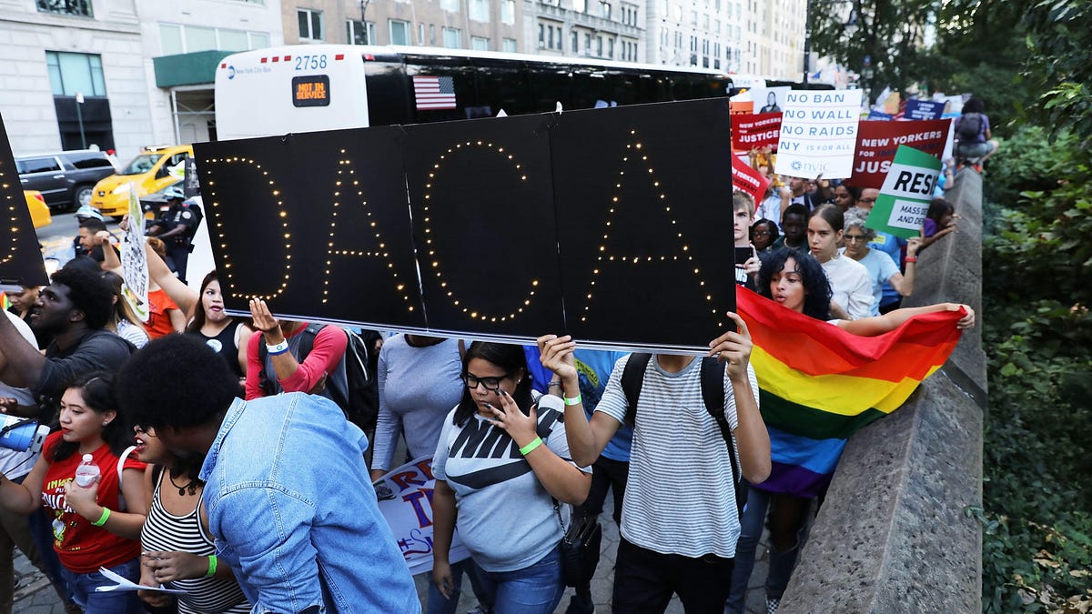 Immigration Activists Rally In Support Of The Deferred Action For Childhood Arrivals Plan