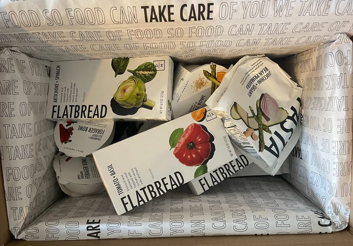 Daily harvest meals in a box