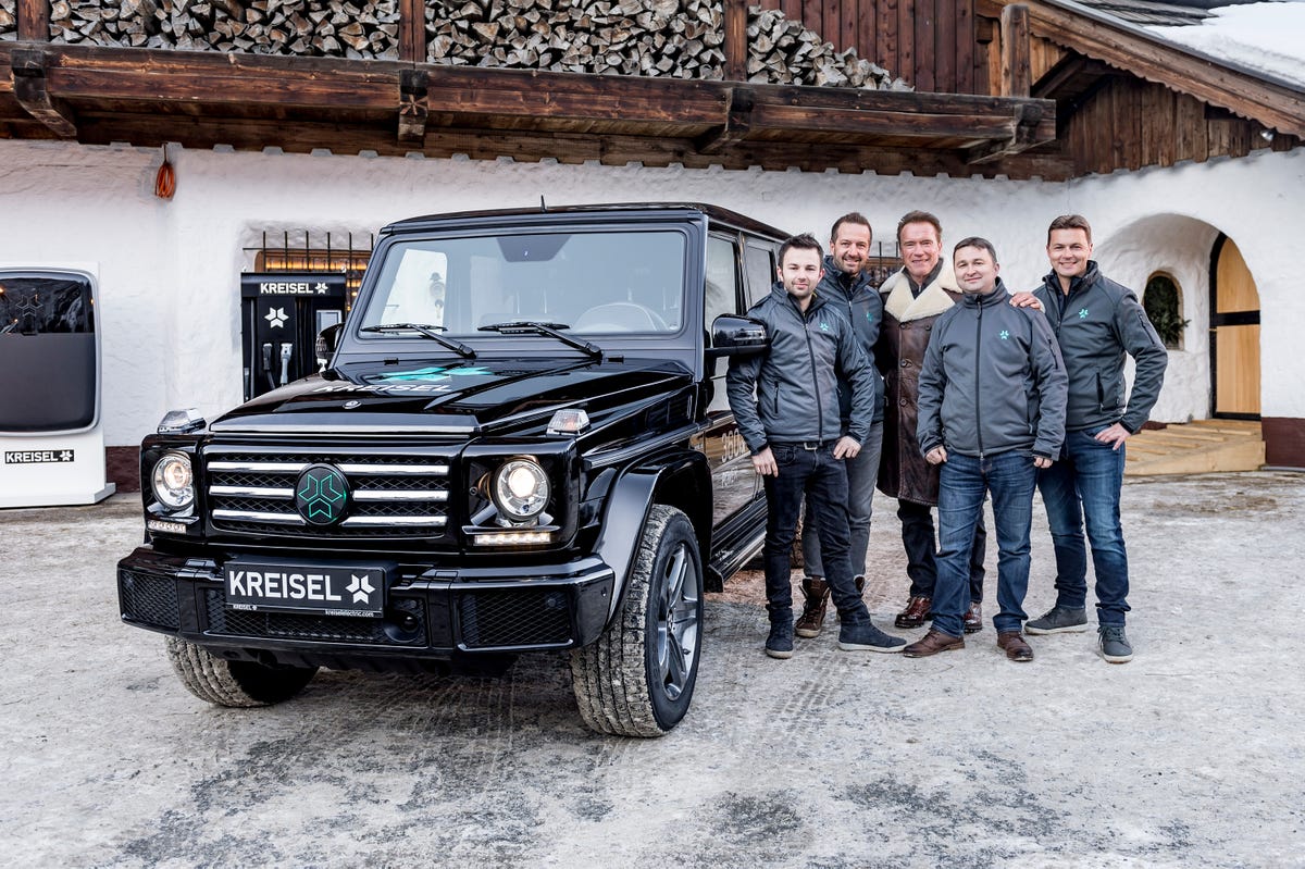 Kreisel Electric G-Class + Arnold Schwarzenegger