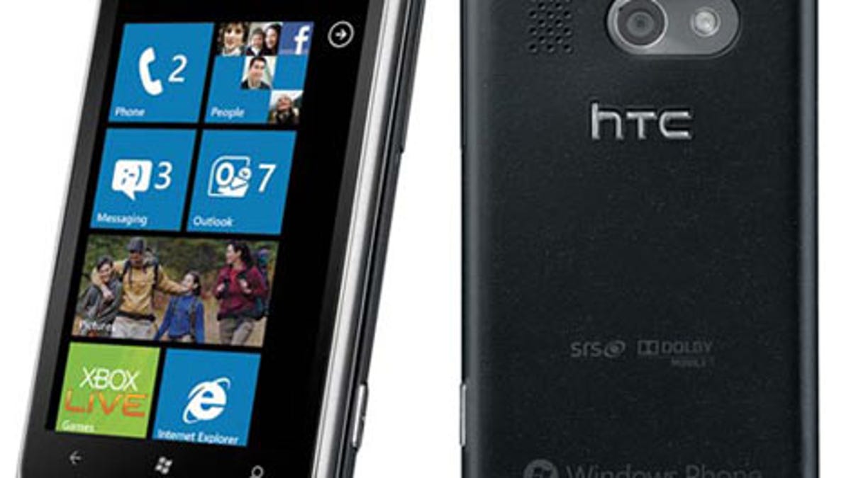 HTC's Surround, one of the initial Windows Phone 7 launch devices.