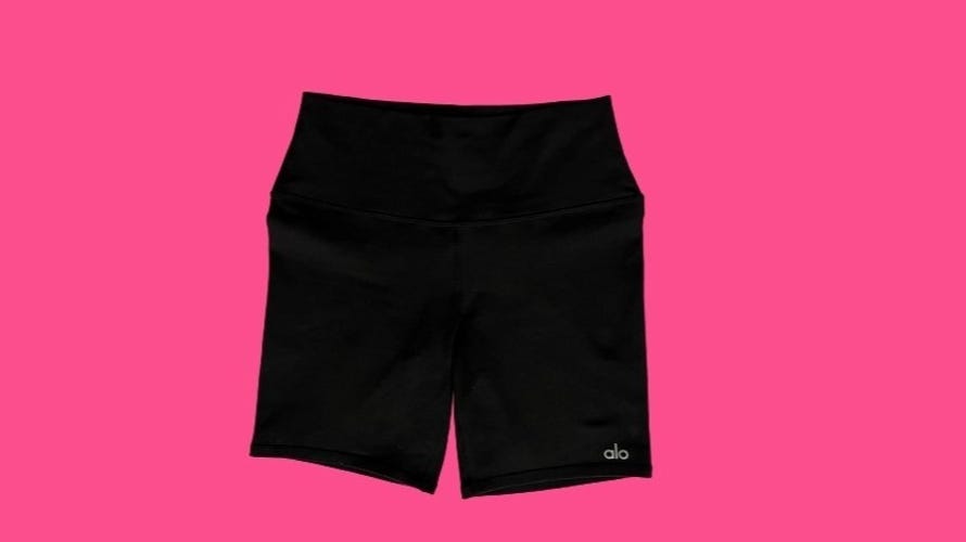 alo high waist biker shorts