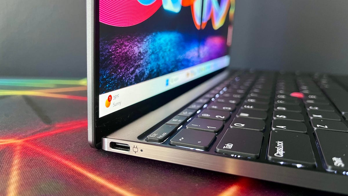 Windows 11 laptop charging port