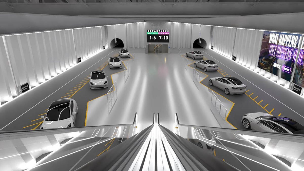 Boring Company Vegas station rendering