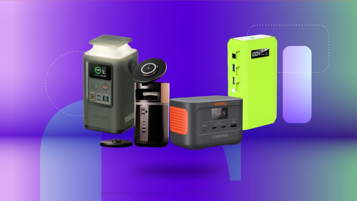 collage of portable power stations