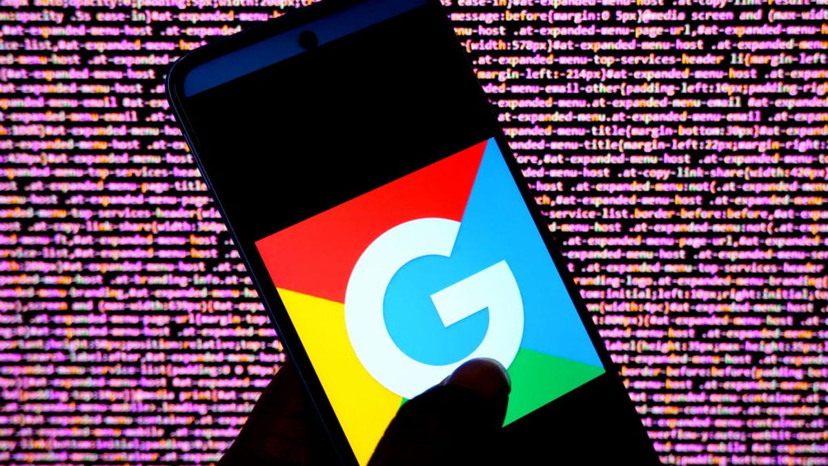 An image of the Google logo displayed on an Android phone.