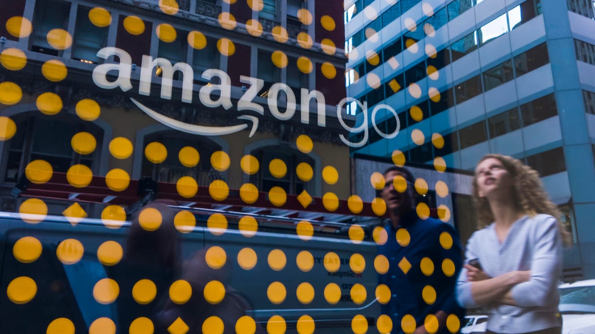 Shopping at the Amazon Go store in San Francisco