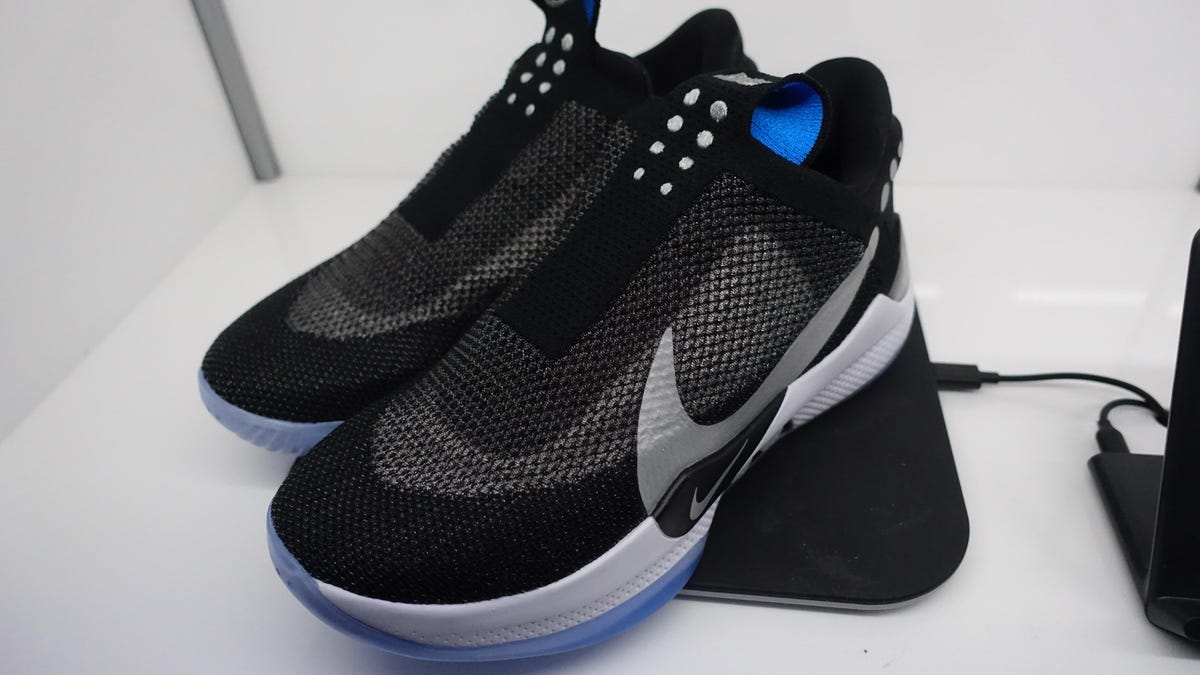 A pair of Nike's self-lacing Adapt BB sneakers.