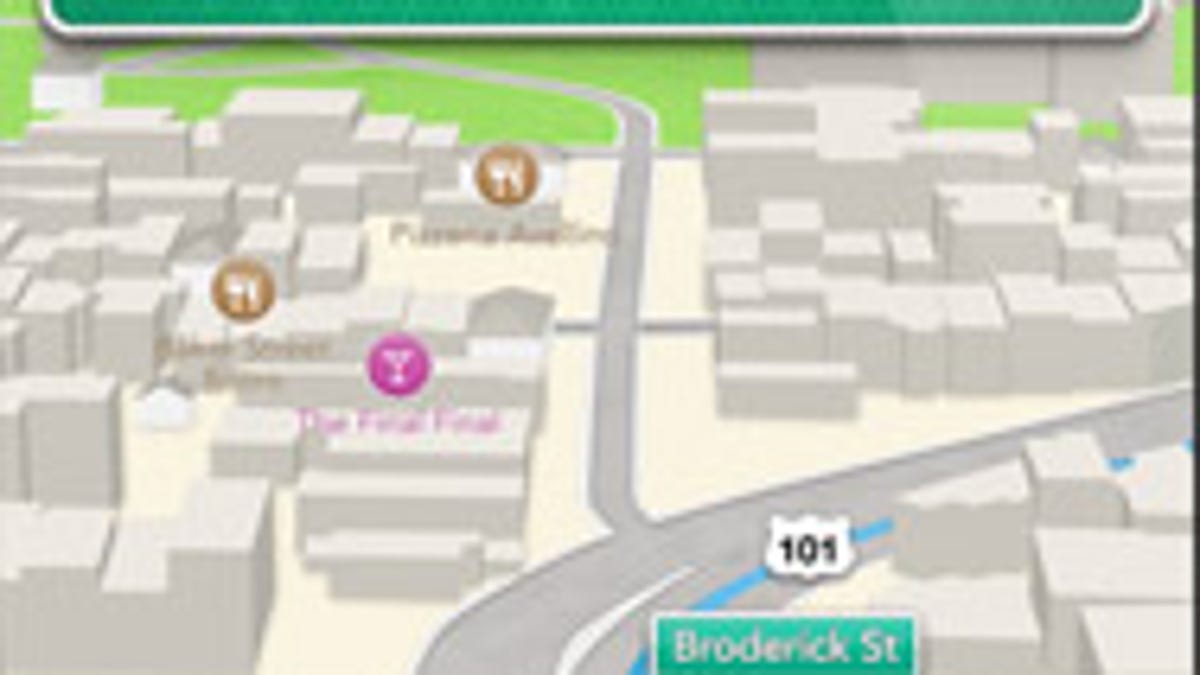 Turn by turn directions will bring iOS users something Android owners have had for quite a while.