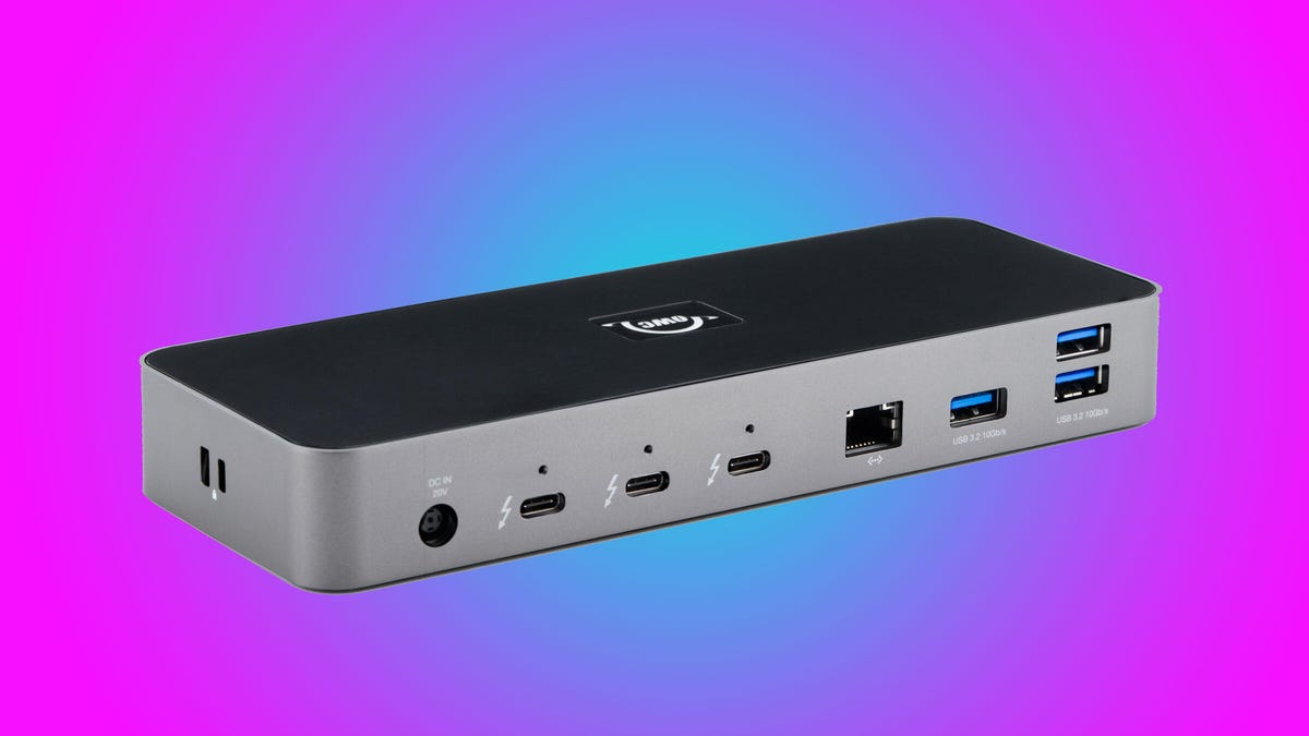 OWC's Thunderbolt 4 dock has three open ports that can be used for Thunderbolt or USB-C devices.