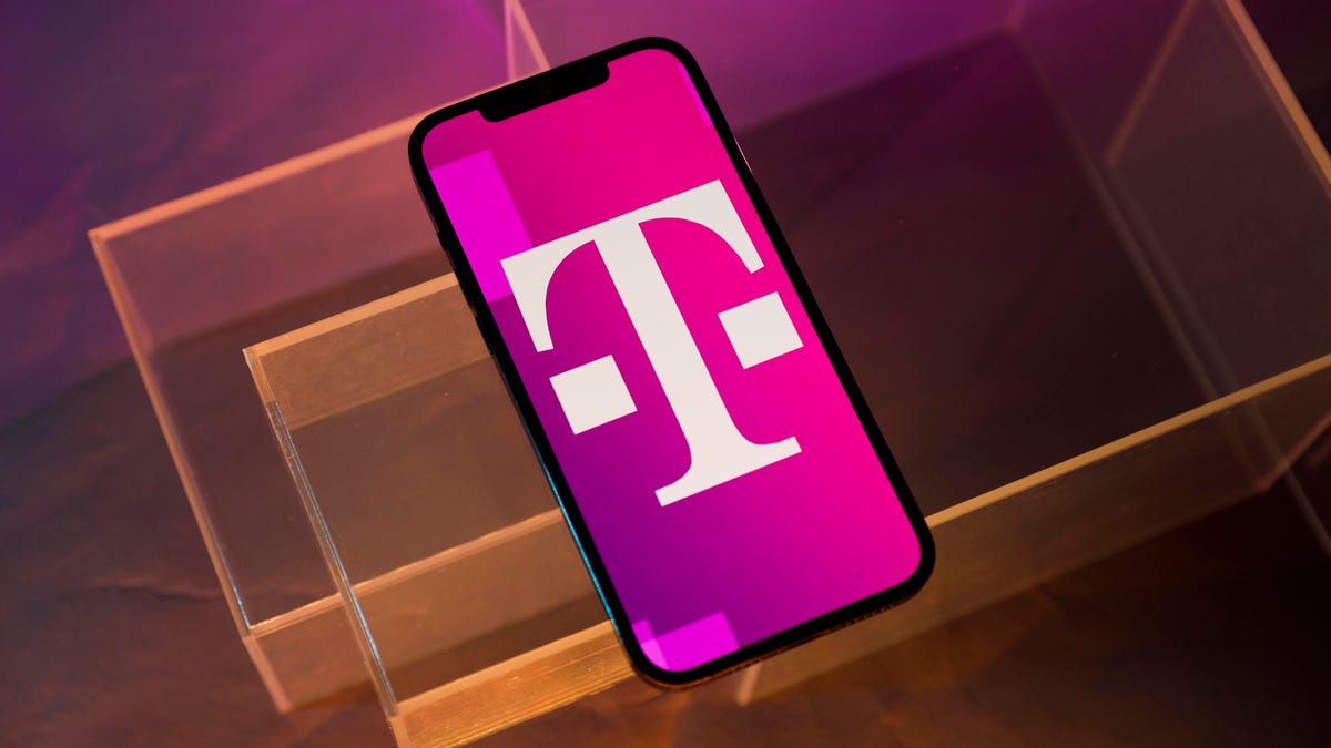 T-mobile logo on a phone