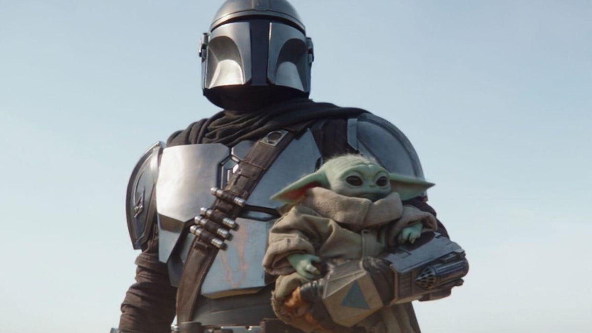 The Mandalorian and Baby Yoda.