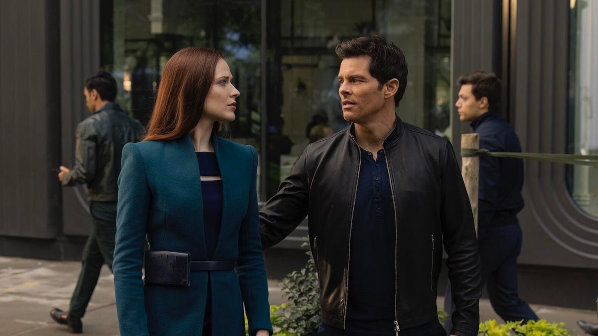 Evan Rachel Wood and James Marsden.